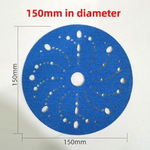 6인치 다공성 블루 샌딩 디스크 150mm 후크 및 루프 궤도 로터 연마 사포 페스툴 자동차 퍼티 도구에 적합, 06 P400_01 10 PCS