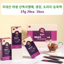 설날선물 부모님효도 기관지 목에 좋은 목건강영양제 목이 간지럽고 목이 칼칼할때 국산 자연산 야생 개복숭아 생강스틱100 15g 30포 + 쇼핑백증정, 1박스, 15gx30포