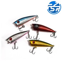 포퍼 미노우 루어낚시 미끼 유동구슬 쏘가리 배스낚시, Blue, 1g