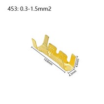 453 U 형 터미널 탭 콜드 인서트 와이어 커넥터 electricos small teeth terminal 0.3-4.0mm ², 01 453_03 200PCS, 340mm