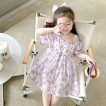 YN여아용 튤립 쉬폰 원피스