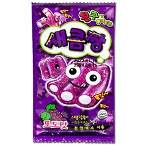 친구가 좋아하는 새콤짱 포도맛 젤리 42g 세콤짱 아이들 간식, 24개