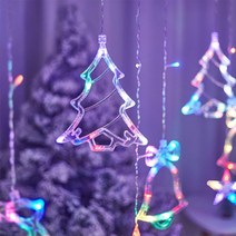 크리스마스 LED조명 4m 레인보우색 감성 캠핑 차박 무드등, 단품