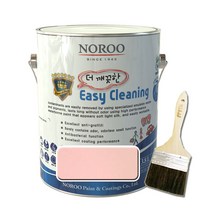 노루페인트 이지클리닝 낙서방지 냄새없는 어린이방 수성페인트 3.8L, 베이비핑크