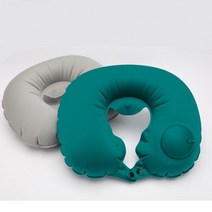 위dhns_펌핑 에어 목쿠션 대 사이즈 여행용 차량용 베게 낮잠베개 용베개 사무실♥dhn, ♥dhn라이트그린