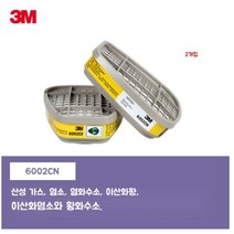 3M 7502 방독면 6200 6800 방진 방독 방연 마스크 화생방 빠른배송 전면형, 6002K 정화통(1set)