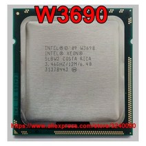 오리지널 인텔 제온 W3690 3.4 GHz 6 코어 12 스레드 CPU 프로세서 12M 130W LGA 1366 빠른