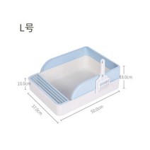 펫드라이룸 강아지 건조기 드라이어 대형 공간 애완 동물 고양이 쓰레기 상자 스플래시 저항 애완 동물 고양이 작은 개를위한 삽이있는 반 밀폐형 탈취제 고양이 화장실 팬, s, 3
