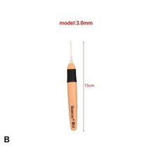 LED Crochet Hooks Set Light Up Knitting Needles Weave Sewing Tool Craft with DIY Luminous Needle tool, 02 3.0mm