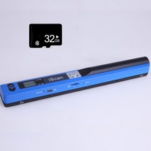 휴대용 문서 스캐너 자동 급지 펜 번역기 책 서류 텍스트 고속 스캔 고해상도 무선, 파란색 tf 카드