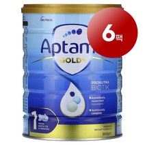 리암마켓 Aptamil 압타밀 6개월 미만 유아용 분유 프로누트라 바이오틱 프리미엄 900g 1팩, 6팩