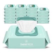 스마트에코 아기물티슈 모데라토 80매 20팩 캡형, 스마트에코 모데라토 80매 20팩