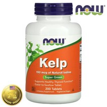 나우푸드 Kelp 150 mcg 200개입 켈프 다시마 요오드, 1개, 기본