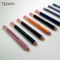 OHTO 신학기 감성문구 목재홀더샤프2.0mm, 옐로우(APS-680E-YL)_흑색홀더심(152HB)+