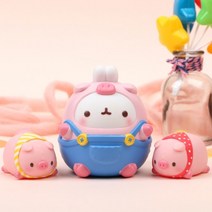 몰랑이 동화시리즈 몰랑 피규어세트 돼지몰랑삼형제 빨간망토몰랑, 빨간망토