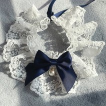 Tulle Bowknot Dog Bows 고양이 액세서리 맞춤형 핑크 레이스 조절 가능한 개 Bib Bandana 귀여운 마카롱 애완 동물 목 장식 스카프 Ragdoll, [01] XS length15cm-20cm, [06] 6