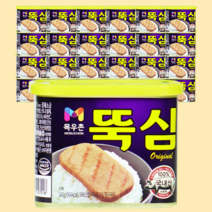 목우촌 뚝심 햄 340g 24캔 100%국내산 원료육, 24개