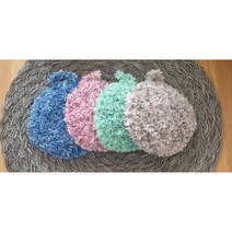 기름때 수세미/아크릴 수세미 (국내산 핸드메이드), 16.연베이지, 2겹 업  14cm 사이즈(호빵수세미)
