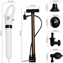 1마력모터 수중펌프 양수기전문 파이프 플런저 및 싱크 차단제 오프너 막힌 압력 화장실 펌프 하수도 청소, 01 white Plungers