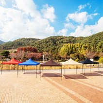 야외행사 홍보 광고용 캐노피 대형 천막 골조 지붕 야유회용, DZ천막 3X6, 레드