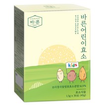 바른 어린이 효소 곡물 발효 유산균 1.5g x 30포 키즈효소, 1박스(30포)