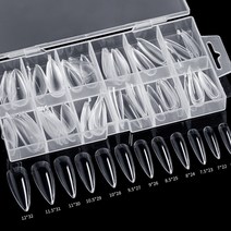 120pcs 귀여우 수제 네일 스티커, 1-말캉팁-아몬드