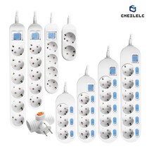 제일ELC 일반 T자 스위치 절전형 개별형 멀티탭, 06.개별형 3구 (16A), 3M, 1개