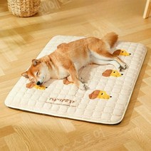 대형견 방석 사각 침대 개방석 리트리버 애견 매트 푹신 반려견 사계절 수면 매트, XL(55X75CM 20파운드미만), A