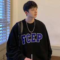 이유까까 남성용 FCEP 오버사이즈 맨투맨