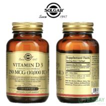 [솔가] 비타민D3 Cholecalciferol 250mcg(10 000IU) 4개월 이뮨