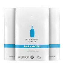 미국현지직구 Blue Bottle Balanced 미디엄로스트 커피원두 오가닉12oz 3팩, 12oz