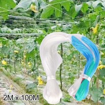 철망울타리 휀스 펜스 메쉬휀스 철조망식물 지원 그물 2M X 100M 과일 격자 덮개 메쉬 등반 프레임 완두콩, 한개옵션0