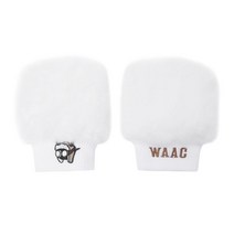 왁 WAAC 여성 골프 겨울 방한 핸드 워머 손등 장갑 가리개 072324883 화이트