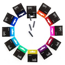 153네오 만년필 리필카트리지 5개입 12가지색상 153만년필 칼라만년핀, 핑크