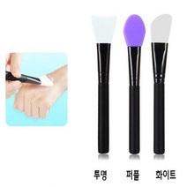 말랑말랑 실리콘 팩 브러쉬 브러시 붓 모델링 마스크 브러시, 하드, 바이올렛