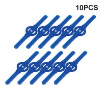 잔디깎기 잔디깍이10PCS 플라스틱 잔디 깎는 기계 블레이드 트리머 헤드 교체 커터 정원 장면에 적합, 02 BL