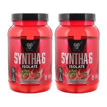 BSN 신타6 Isolate 아이솔레이트 프로틴 파우더 ( 딸기 ) 탄수화물 6g 단백질 25g 칼슘 360mg (912g) Syntha-6 신타식스 X 2EA