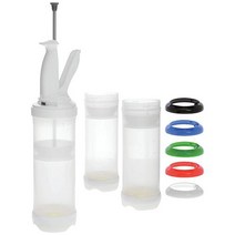 Portion Pal 24 oz Clear Plastic Bottle Kit - 3 5/16