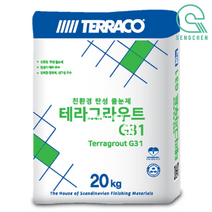 테라코 테라그라우트 G31(탄성줄눈제) (20kg), 1EA, 백색