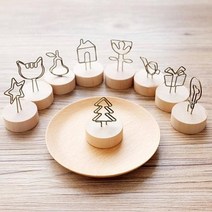 홀더 꽂이 사진 거치대 인스타감성 원목 명함 메모, 우든클립새