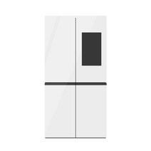삼성 비스포크 패밀리허브 냉장고 5도어 글래스 [RF85B97A1APW], 글램화이트