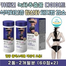 에버핏 코어 다이어트 카테킨 녹차 비타민B 미네랄 나이아신 판토텐산 셀레늄 망간 보이차 히비스커스 레몬밤 추출물 2통 식약처인증 다이어트보조제