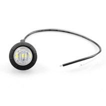 접이식 보트 트레일러소형 트레일러 사이드 마커 LED 12V 자동차 앞 범퍼 조명 트럭 후면 보트 밴 레드, 04 White