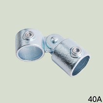 인테리어 파이프 클램프 실버 구조 물 육각 렌치 회전 조인트 연결 부품 실내 아시바 연결