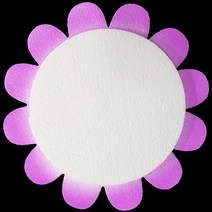 (디머스) 교실 게시판 환경 구성 꾸미기 폼아트 스치로폼 모양판 국화판 보라(대), 단품