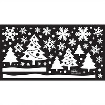 기타 바보사랑[데코사랑]크리스마스 스티커(SWST-65) 화이트트리