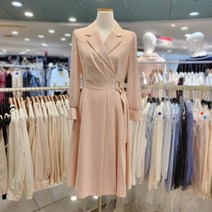 케네스레이디 스트랩 하프 플리츠 원피스BK