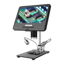실체현미경 디지털 모니터 현미경 확대경 광학 전자, (G1200) HD7인치 1200만충전식32G
