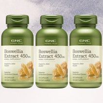 GNC 지앤씨 보스웰리아 추출물 유향 규산칼슘 함량 보스웰릭산 보스벨리아 보수엘리아 100캡슐 Herbal Plus Boswellia Extract [3개]