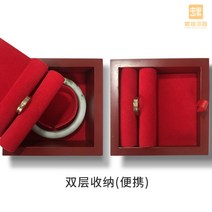 자개함 자개 예단 보석함 나전 칠기 보석 상자 작은 귀걸이 보석 보석 선물 외국인 선물, a-001 와인 레드 더블 레이어 휴대용 보석 상